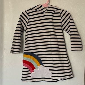 Rainbow hoddie dress 3t